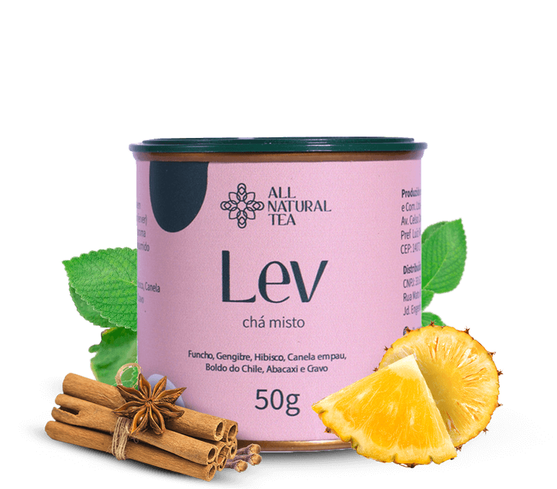 Chá Digestivo e Diurético - Chá LEV All Natural Tea