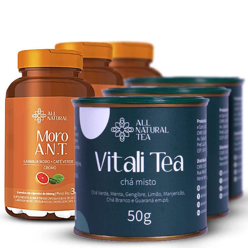Compre 4 leve 6 MORO A.N.T. e Chá Vitali Tea
