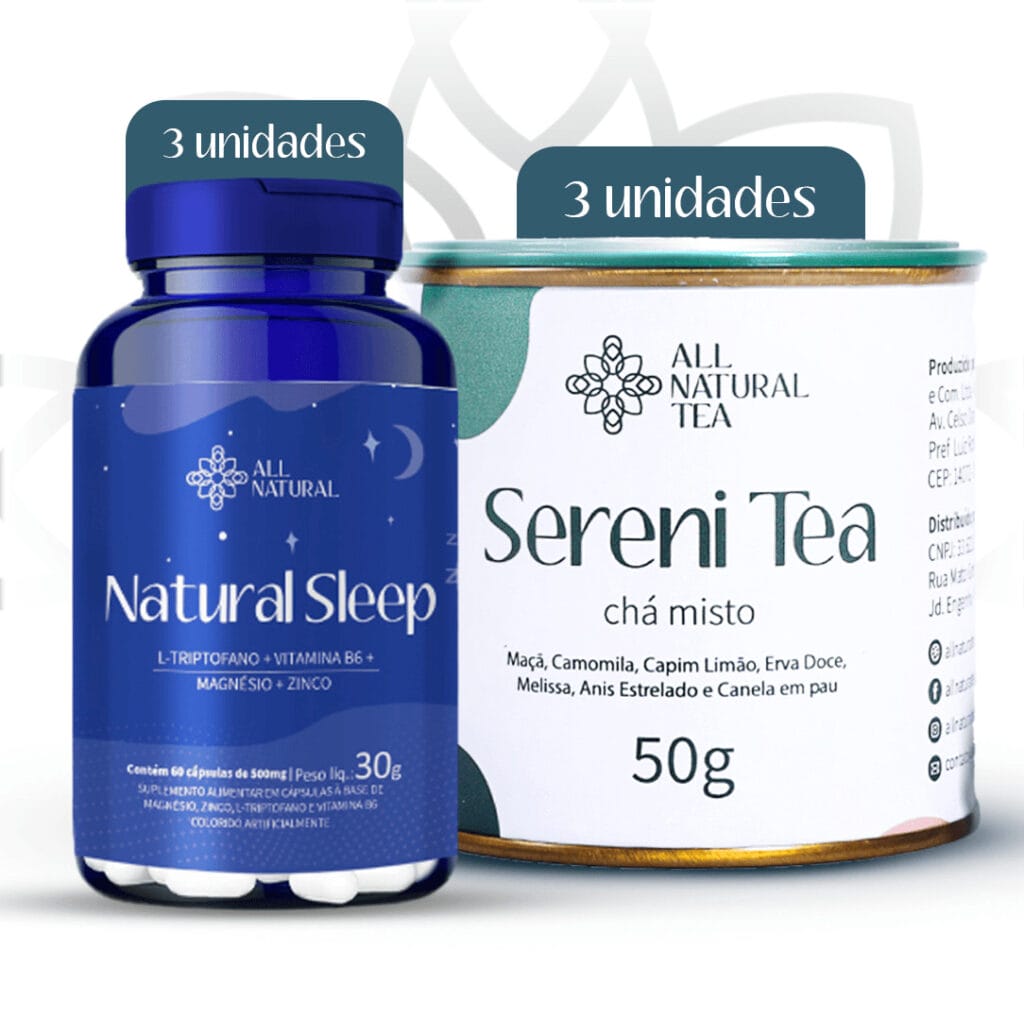 Compre 4 leve 6 Natural Sleep e Chá Sereni Tea